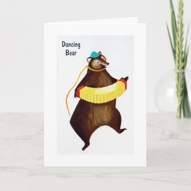 Vintage - Dancing Bear, Card (Front)