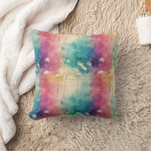 Vintage Dandelion Abstract Pattern (4) Cushion