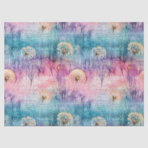 Vintage Dandelion Abstract Pattern (6) Tissue Paper