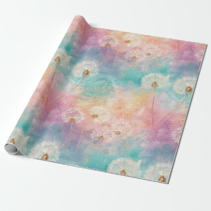 Vintage Dandelion Abstract Pattern (8) Wrapping Paper