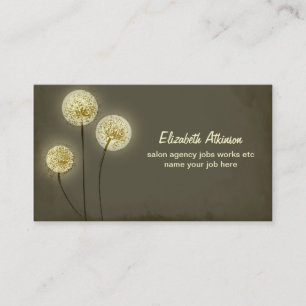 vintage dandelions art business card
