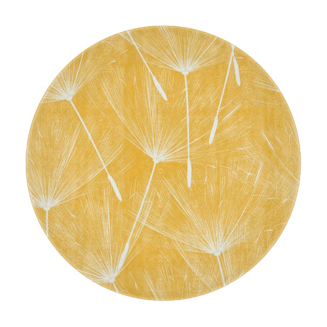 Vintage Dandelions: Seamless Pattern Cutting Board (Front)