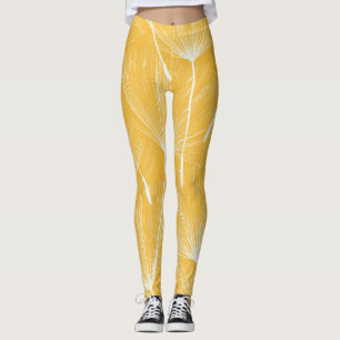 Vintage Dandelions: Seamless Pattern Leggings