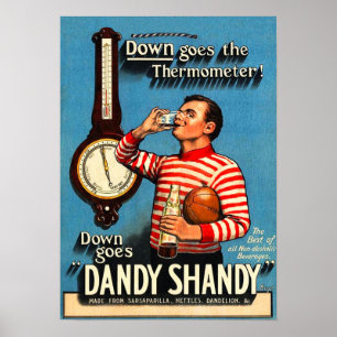 Vintage Dandy Shandy Rugby Print