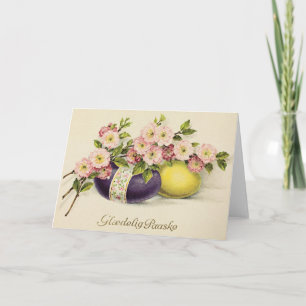 Vintage Danish Easter Card - Glædelig Paaske