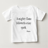 Vintage Dante Mighty Flame Tiny Spark Quote Quotes