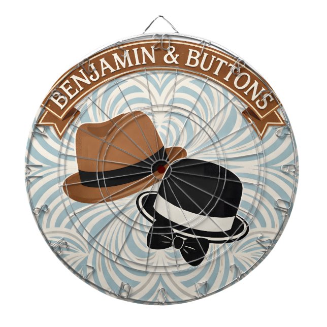 Vintage dapper dartboard (Front)