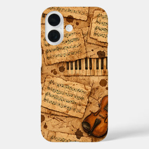 Vintage Dark Academia Aesthetic Patterns iPhone 16 Case