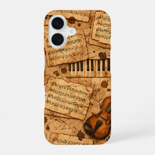 Vintage Dark Academia Aesthetic Patterns iPhone 16 Case