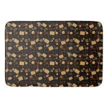 Vintage Dark Academia Bath Mat – Cosy & Classic
