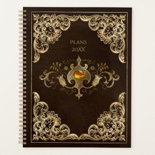 Vintage Dark Academia Book Cover  Planner