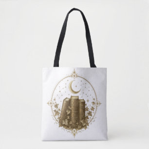 Vintage Dark Academia Books Tote Bags
