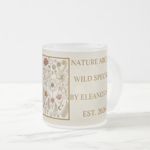 Vintage Dark Academia Botanical Herbarium Mug