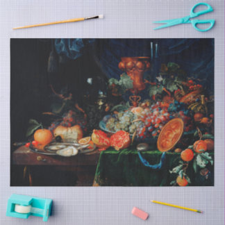 Vintage Dark Fruit Still Life Decoupage Tissue Paper