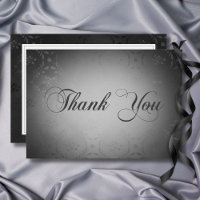Vintage Dark Gothic Black Damask Wedding