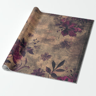 Vintage Dark Gothic Map Gift  Wrapping Paper