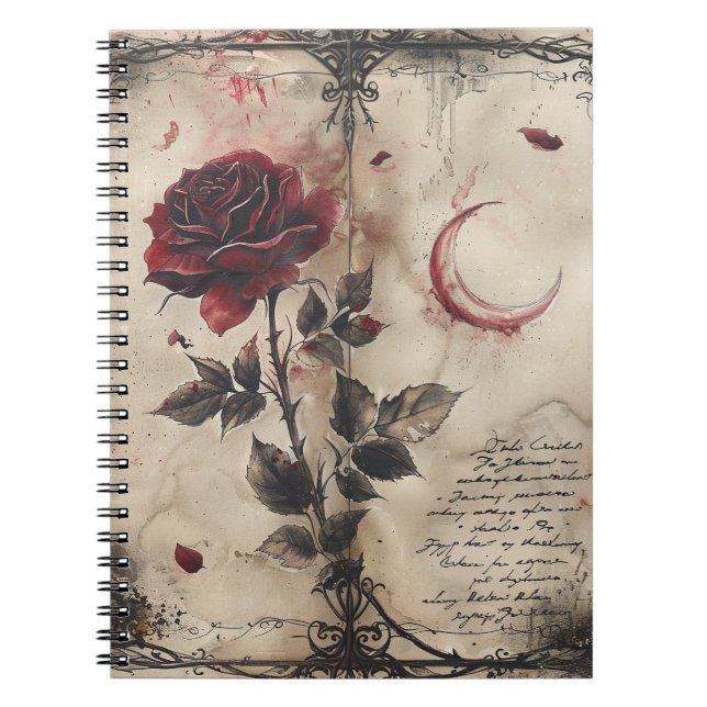 Vintage Dark Gothic Notebook (Front)
