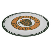 Vintage Dark Green Brown Hop Beer Ink Art Vector