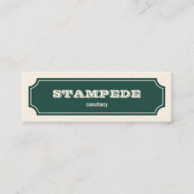 Vintage Dark Green Logo Victorian Cartouche