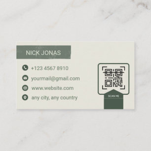 Vintage Dark Green & Torn Kraft Paper Professional Business Card