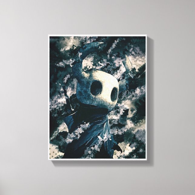 Vintage Dark Hollow Knight Canvas Prints (Front)