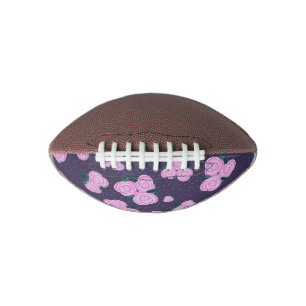 Vintage dark purple florals american football