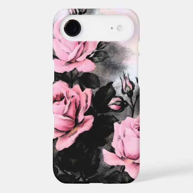 Vintage Dark Roses Case-Mate iPhone Case (Back)
