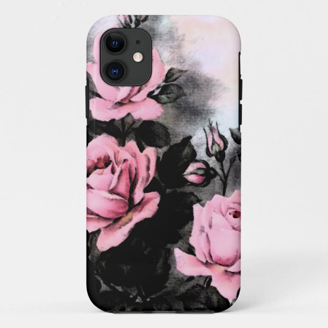 Vintage Dark Roses Case-Mate iPhone Case (Back)