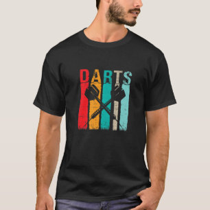 Vintage Dartboard Retro Dart Player Arrow Dart Thr T-Shirt