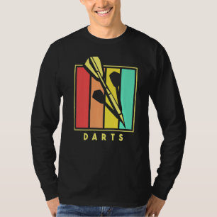 Vintage Darts Arrow Retro Dartboard Bullseye Pub S T-Shirt