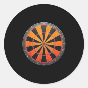 Vintage Darts Board Pub Darts Champion Funny Sayin Classic Round Sticker