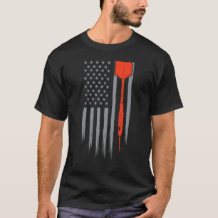 Vintage Darts Board Pub Darts Champion US Patrioti T-Shirt