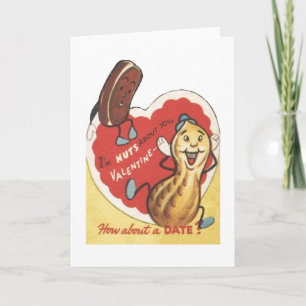 Vintage Date and Nut Valentine's Day Card