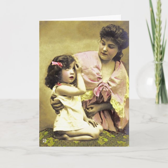 Vintage Daughter and Mum Mothers Day Card (Front)
