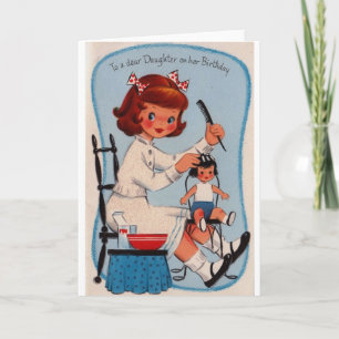 Vintage Daughter Birthday Card