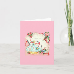 Vintage Daughter Birthday Card