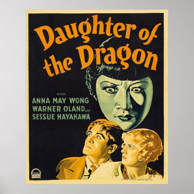 Vintage Daughter of The Dragon Hollywood Movie Poster (Front)