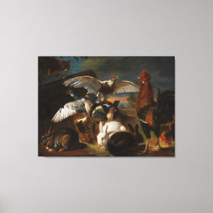 Vintage David de Coninck Allegory of Vigilance Canvas Print