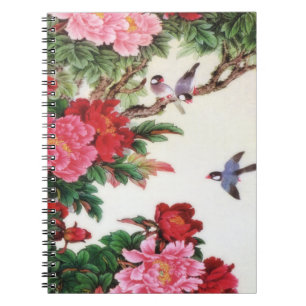 Vintage Dawn Of Spring Japanese Artwork Notebook