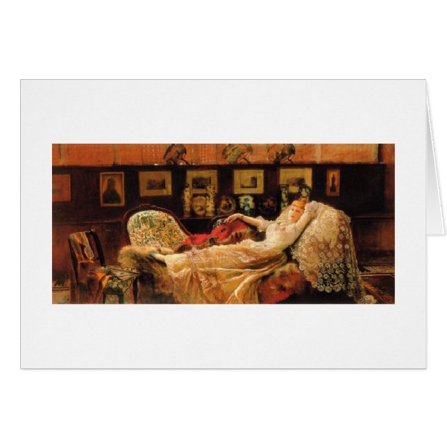 Vintage - Day Dreaming Lady, (Front Horizontal)