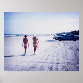 Vintage Daytona Beach Florida Poster