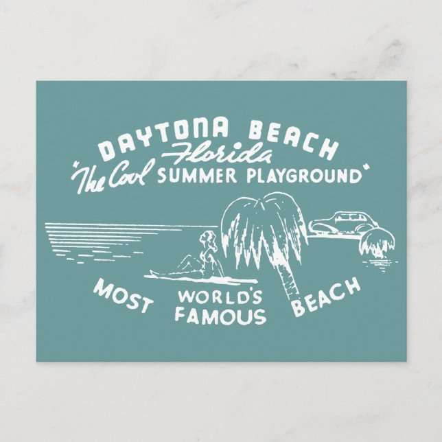 Vintage Daytona Beach Postcard (Front)