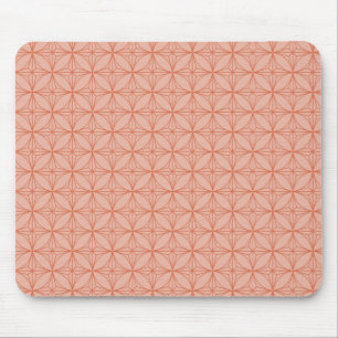 Vintage Dazzle Mousepad, Peach Mouse Mat