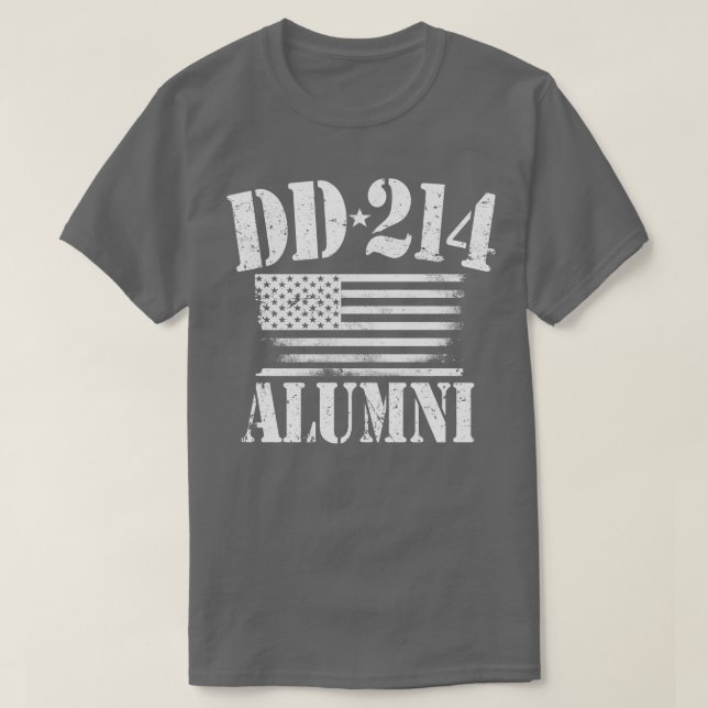 Vintage DD 214 Alumni T-Shirt (Design Front)