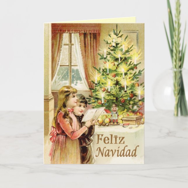 Vintage de Navidad 1902 Holiday Card (Front)