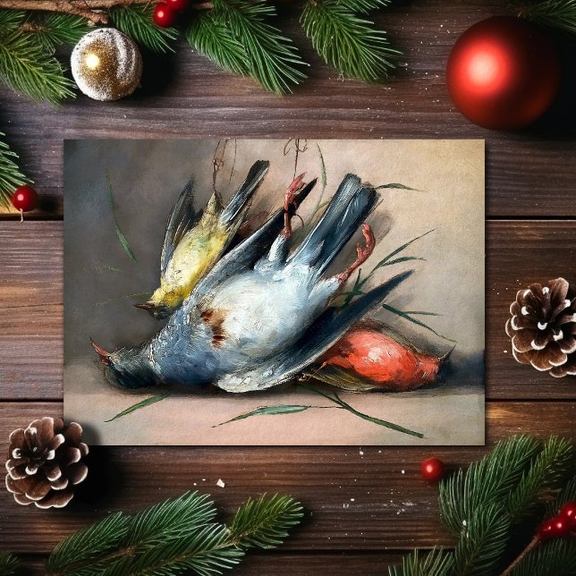 Vintage Dead Birds Christmas Card (Creator Uploaded)