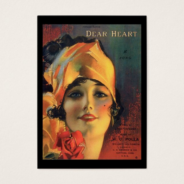 Vintage Dear Heart Gift Tag (Front)