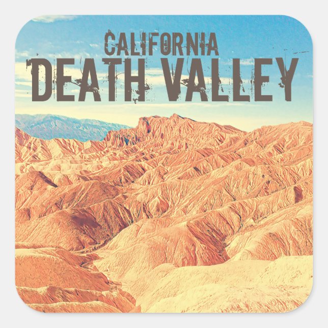 Vintage Death Valley California Desert sticker (Front)
