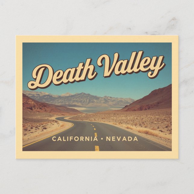 Vintage Death Valley Travel Postcard (Front)
