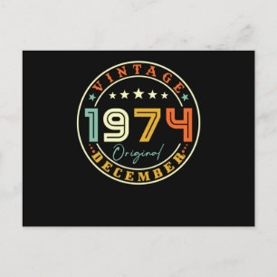 Vintage December 1974 Postcard